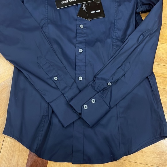 Antony Morato Mens Button Shirt - Picture 4 of 8